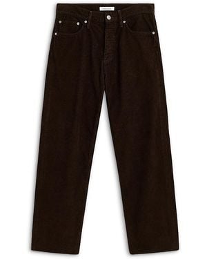 sunflower Cotton Loose Fit Corduroy Pants - Black
