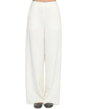Elle Collection Wide Leg Trouser - White