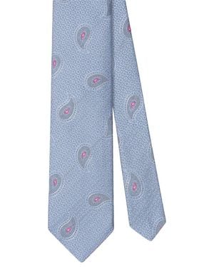 Robert Talbott Pine Geo Jacquard Best Of Class Necktie - Blue