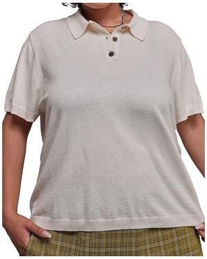 WILDFANG Plus The Everyday Sweater Polo - Gray
