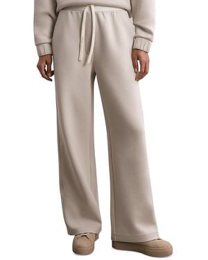 Reiss Laney Wide Leg Sweatpants - Gray