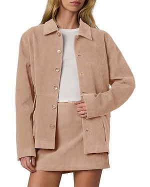 Joe's Jeans Faux Suede Chore Coat - Natural
