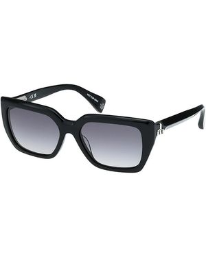Rag & Bone Rectangular Sunglasses, 55Mm - Black