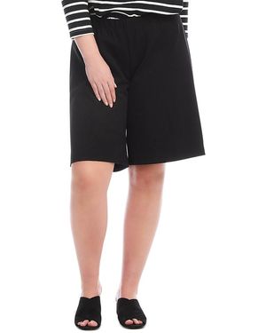 Karen Kane Plus Size A Line Shorts - Black