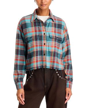 ASKK NY Crosby Cotton Plaid Shirt - Blue