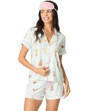Pj Salvage It's 5 Somewhere Pajama Set - White