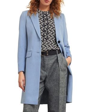 Hobbs Cavendish Wool Coat - Blue