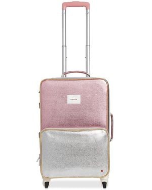 State Logan Metallic Carry-On Suitcase - Pink