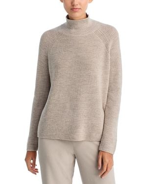 Eileen Fisher Merino Wool Turtleneck Sweater - Gray