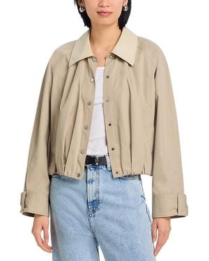3.1 Phillip Lim Snap Front Blouson Bomber Jacket - Natural