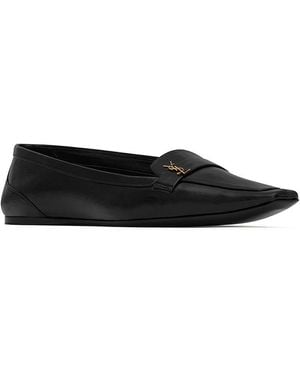 フラットシューズ Saint Laurent Ballerina Flats Black Saint Laurent Nour Embellished Ballerina Flats | Neiman Marcus