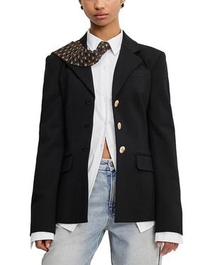 GOOD AMERICAN Soft Stretch Ponte Classic Blazer - Black