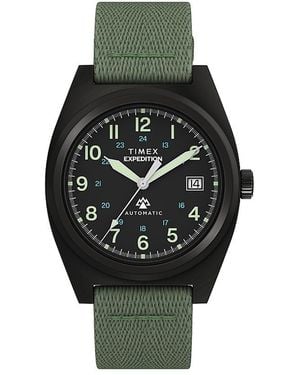Timex Expedition Capstone Automatic Fabric Strap Watch, 39Mm - Gray