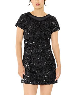 Likely Naomi Sequined Mini Dress - Black