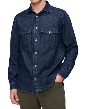 DL1961 Dominick Western Shirt Jacket - Blue