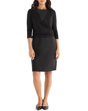 NIC+ZOE Sleek Mini Dress - Black