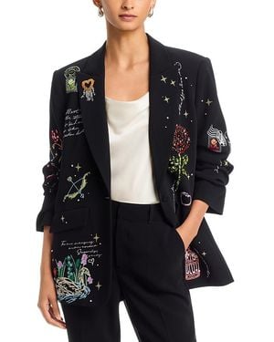 Cinq À Sept Starry Scribbles Kelsa Blazer - Black