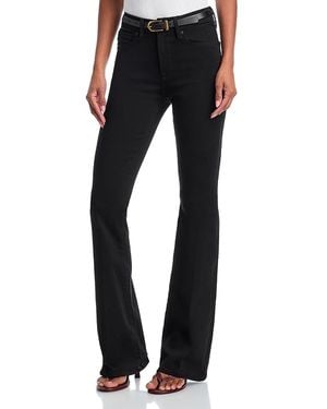 GOOD AMERICAN Never Fade High Rise Flare Jeans - Blue