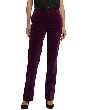 NYDJ Velvet Straight Leg Pants - Purple