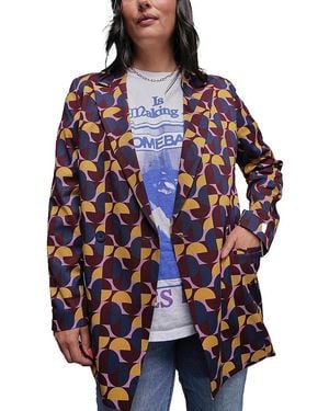 WILDFANG The Empower Double Breasted Blazer - Blue