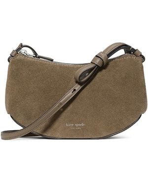 Kate Spade Loop Suede Crossbody - Gray