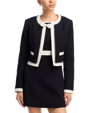 LoveShackFancy Ralphette Flyaway Jacket - Black