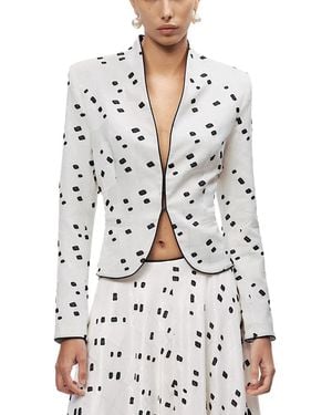 Nocturne Printed Tailored Jacket - White