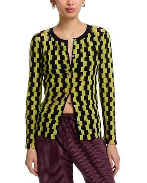 Zankov Basketweave Cardigan - Green