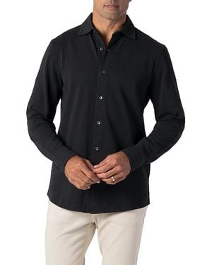 Robert Talbott Foster Long Sleeve Knit Shirt - Black