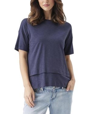 Ripe Maternity Claud Nursing Tee - Blue