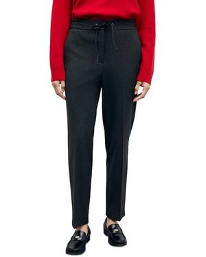 Gerard Darel Myra Mid Rise Straight Leg Pants - Blue