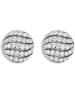 David Yurman Sculpted Cable Stud Earrings - White