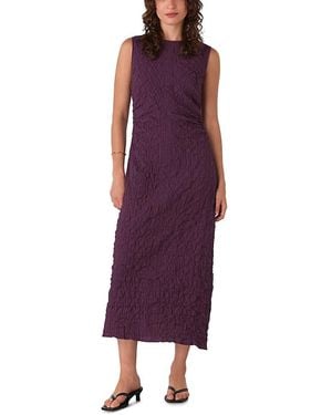 Whistles Lori Textured Midi Dress - Purple