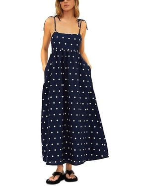 Beach Riot Valory Printed Cover Up Maxi Dress - Blue