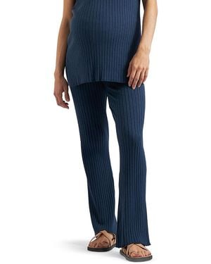 Ripe Maternity Sienna Rib Knit Pant - Blue