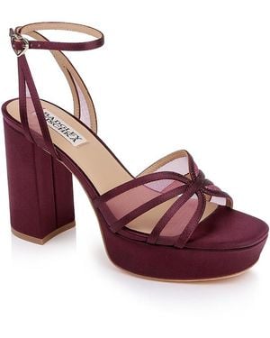 Badgley Mischka Yohana Platform Sandals - Purple