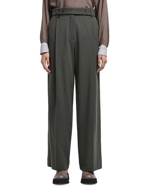 Emporio Armani Barathea Belted Pants - Black
