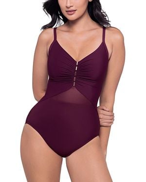 Miraclesuit Network News Mariposa One Piece Swimsuit - Purple