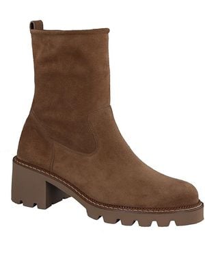Paul Green Wanda Suede Ankle Boots - Brown