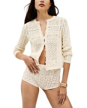 Ba&sh Syma Crocheted Shorts - Natural