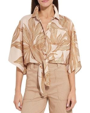 Lyssé Nilza Tie Dolman Sleeve Shirt - Natural