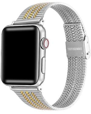 The Posh Tech Eliza Stainless Steel Band For Apple Watch - Black