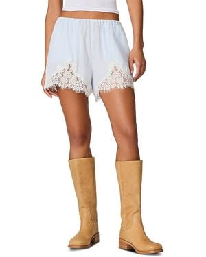 Steve Madden Daisee Lace Trim Shorts - White