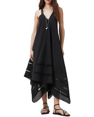 AllSaints Lil Handkerchief Hem Cotton Dress - Black