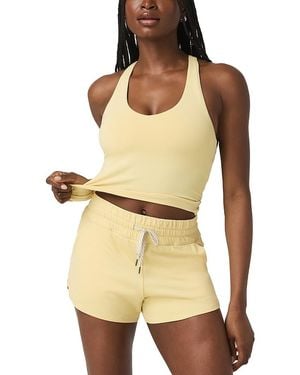 Vuori Halo Performance Crop Tank Top - Yellow