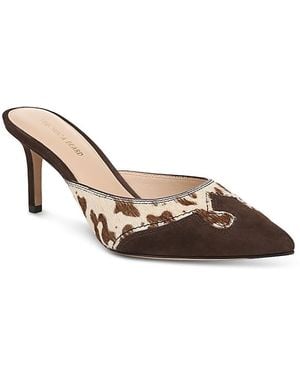 Veronica Beard Lisa Western Mules - Metallic