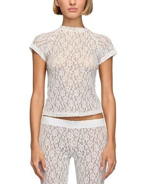 EB DENIM Lace Baby Tee - White