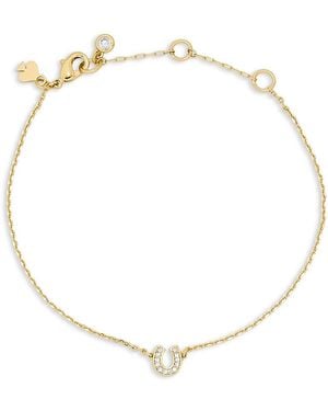 Kate Spade You'Re A Gem Pave Horseshoe Bracelet - Metallic