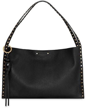 Rebecca Minkoff Dylan Medium Leather Shoulder Bag - Black