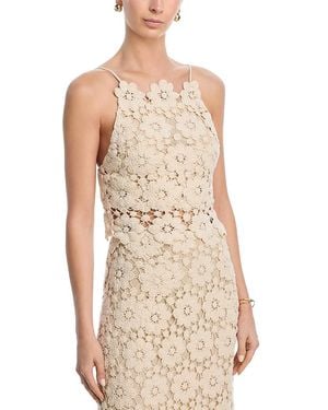 Bardot Veneta Crocheted Top - Natural